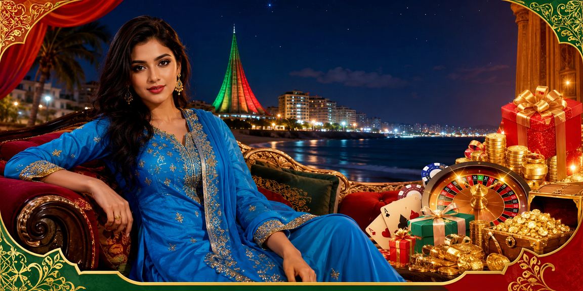 রংপুরে বেটিং প্ল্যাটফর্ম উপভোগকারী সালোয়ার কামিজ পরিহিত মডেল